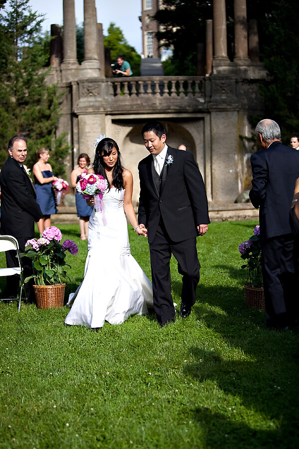 Bride and Groom Walking