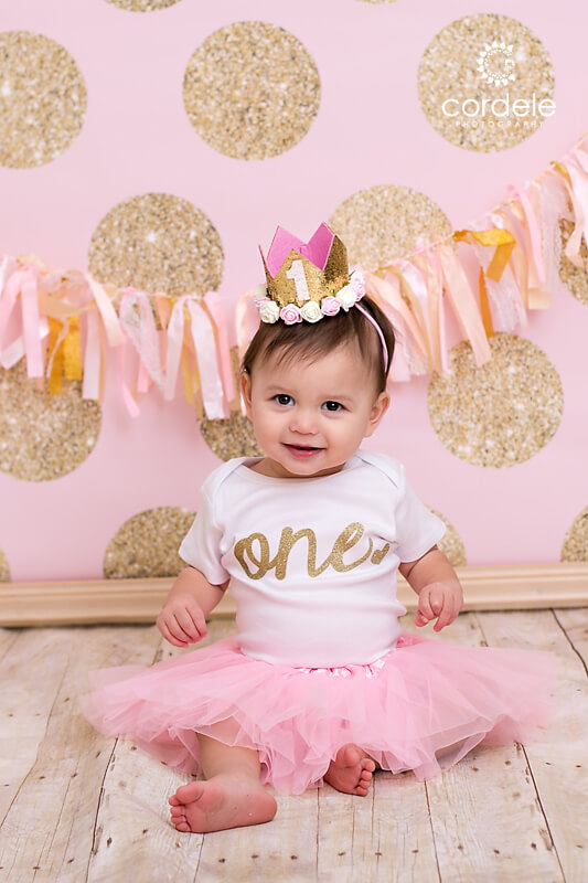 Baby's first birthday portrait