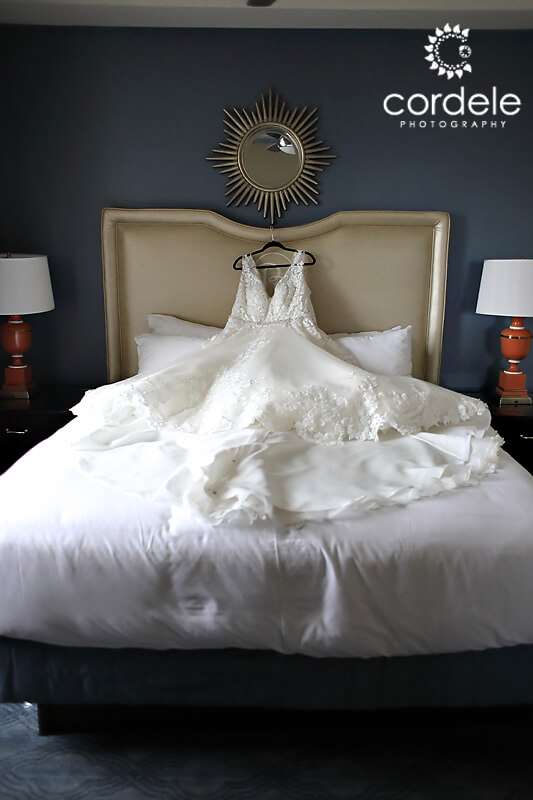 Photo of a wedding dress